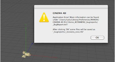 Cinema 4d application error что делать